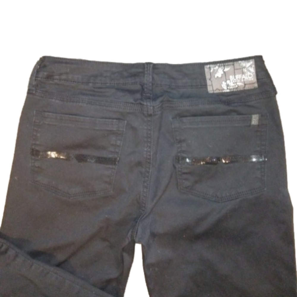 NWOT Buffalo Mid Rise Flare Black Jeans Size 28 x 33